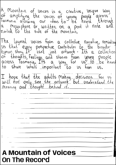 A Mountain of Voices Zine