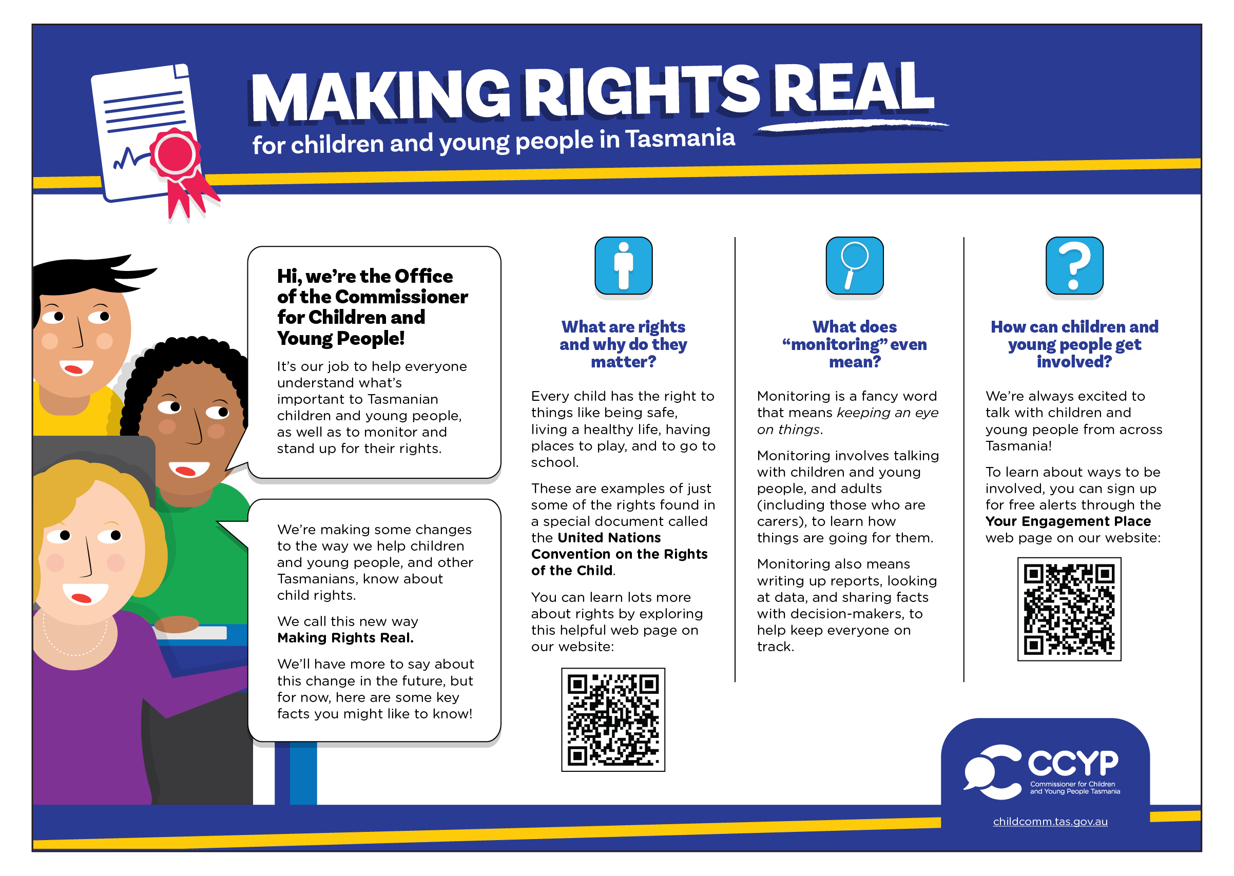 Making Rights Real child-friendly poster